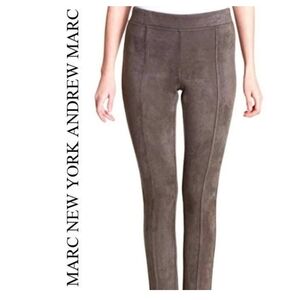 LNC Andrew Marc New York Faux Suede Skinny Pants
